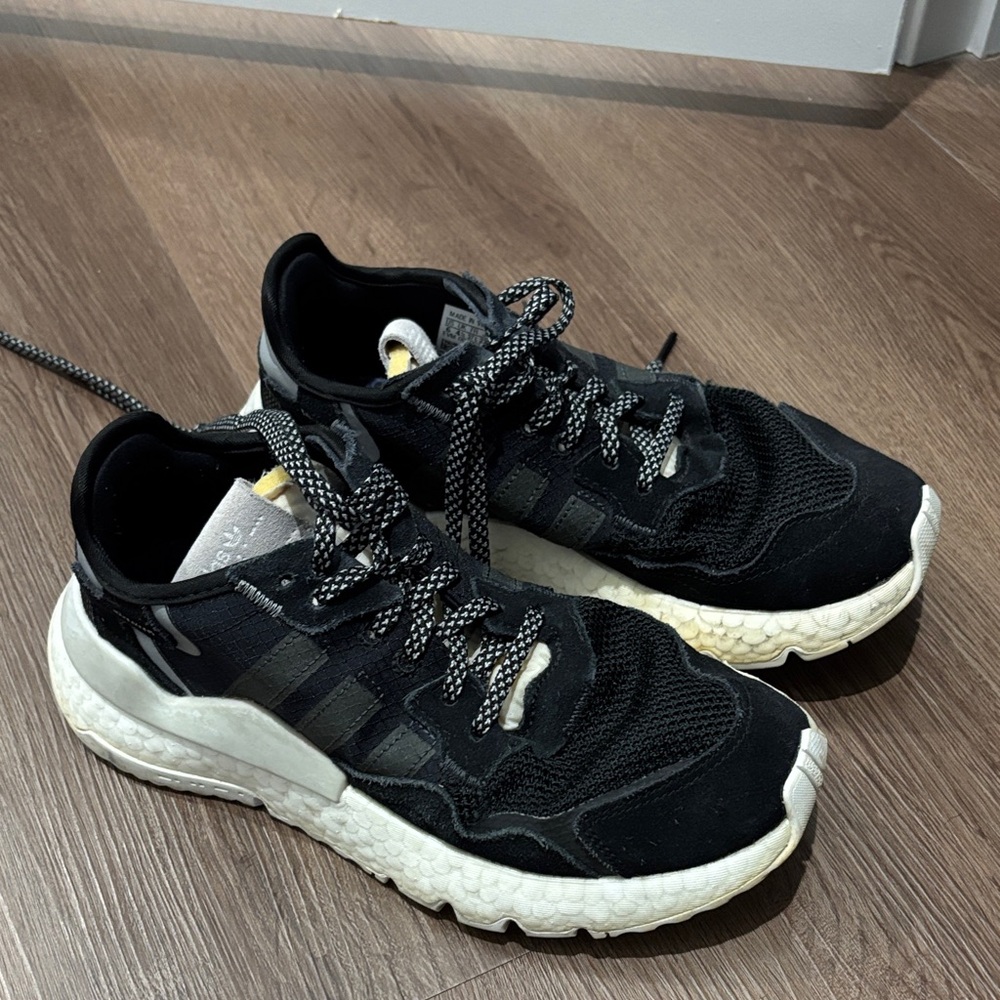 Adidas Women’s Black and White Sneakers